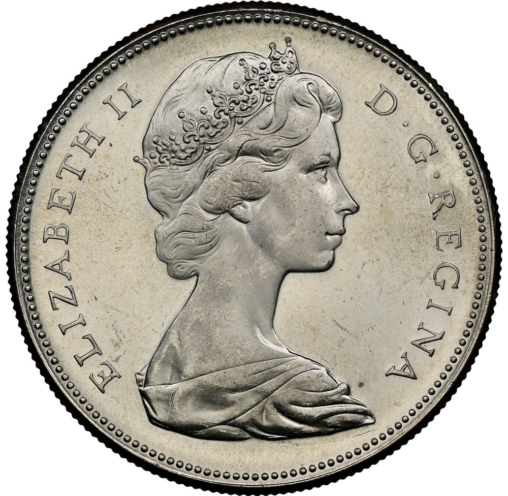 Canada 1967 Silver Dollar - NGC MS64 - Near Gem!