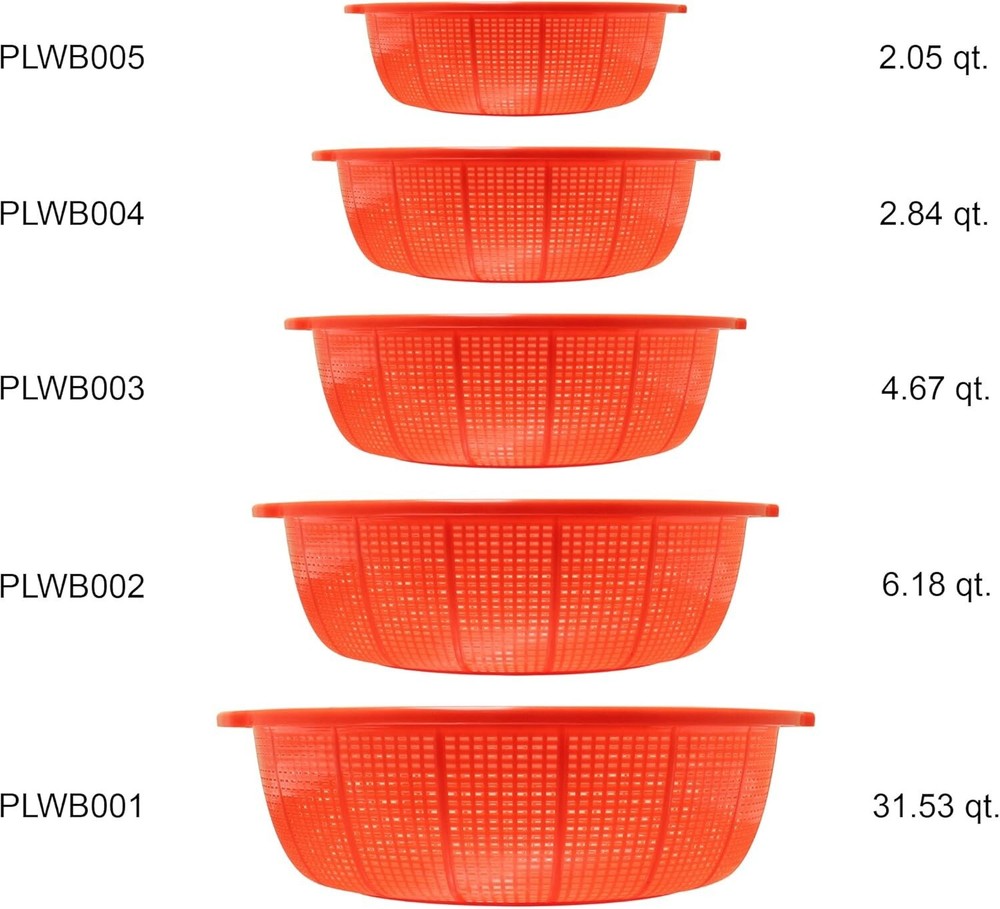 Thunder Group 12.5" plastic wash basket, comes in each