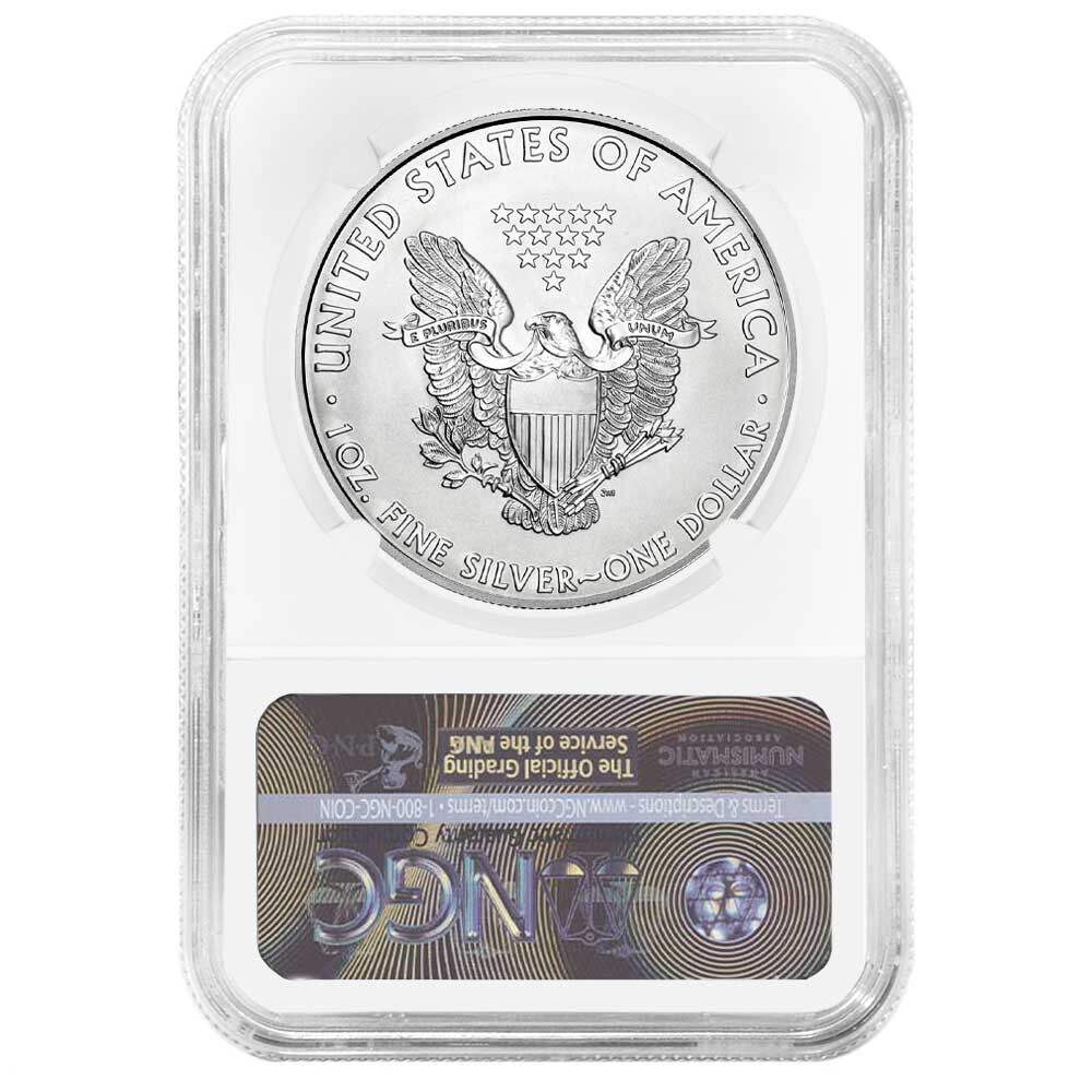 2011 $1 American Silver Eagle NGC MS70 Brown Label