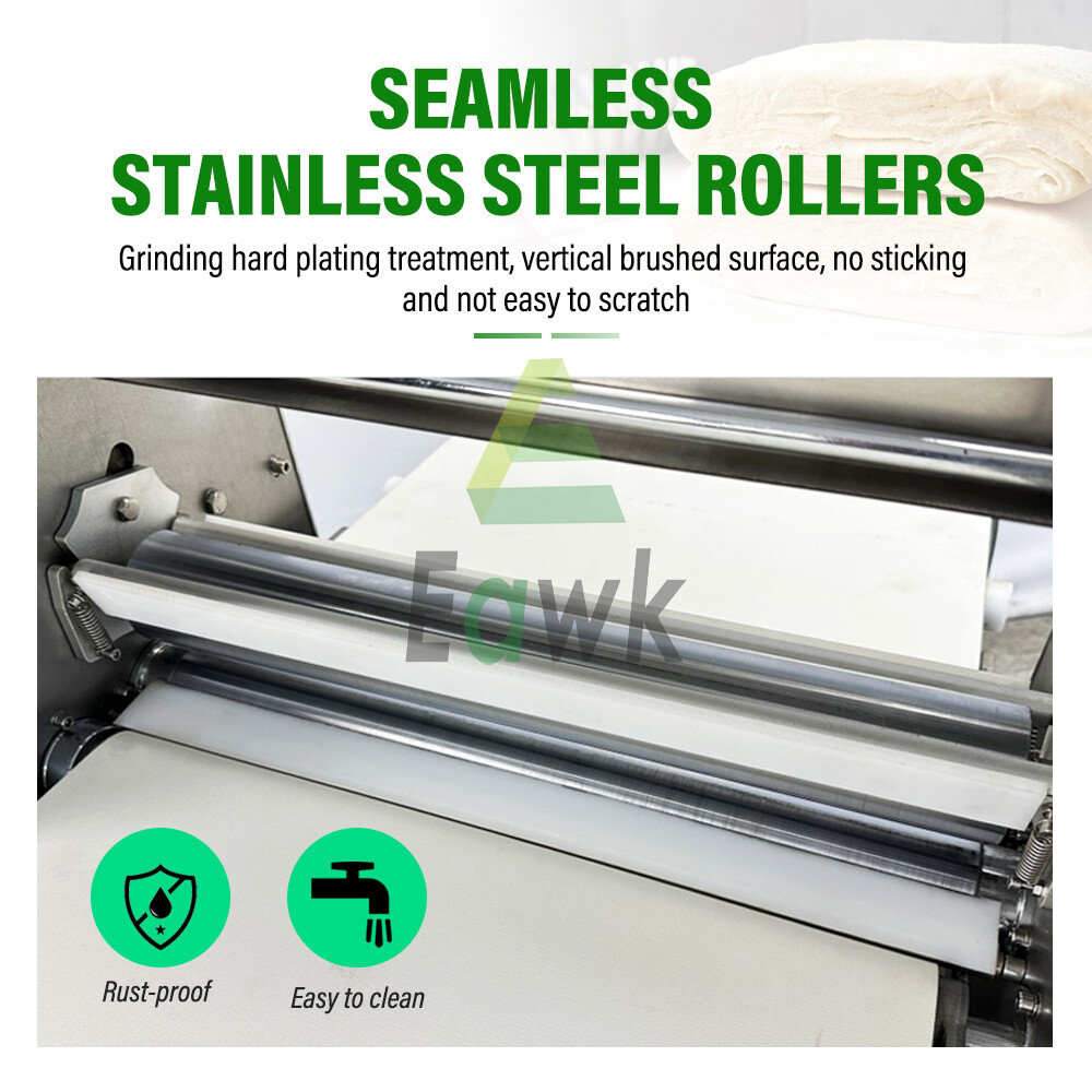 Dough Sheeter Reversible Roller Machine Pastry Bakery Roller Rolling Machine