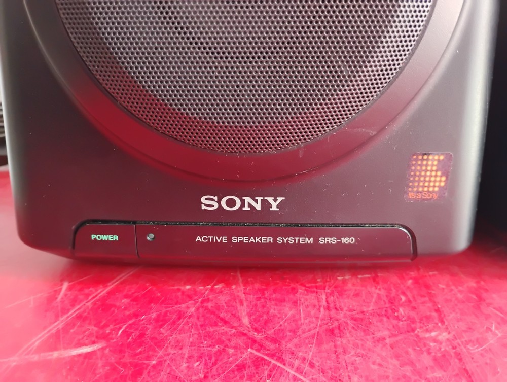 SONY SRS-160 Active Computer Speakers Tested Working