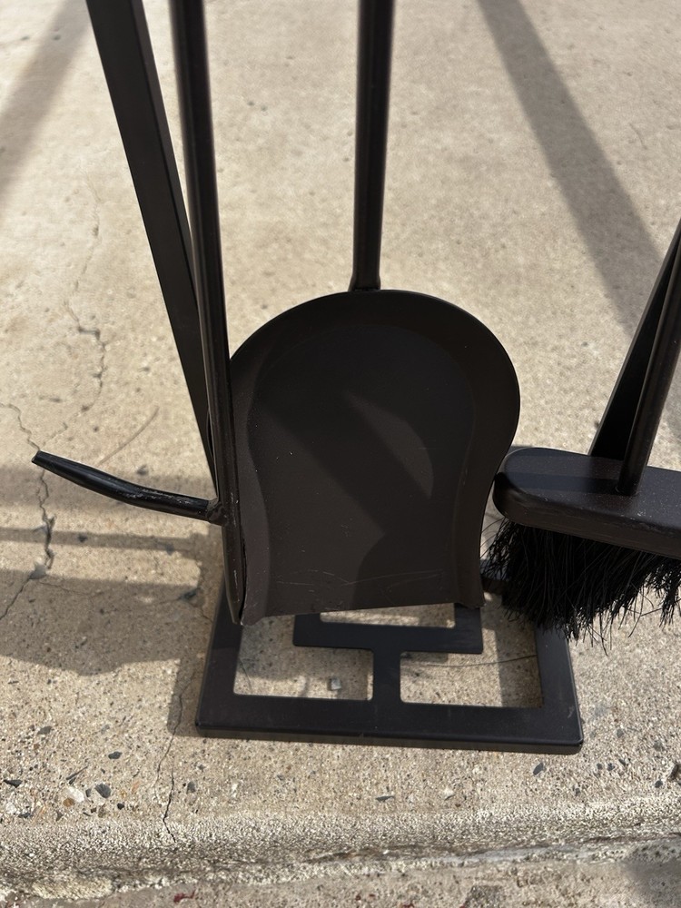 Fireplace Tool Set Stand Shovel Brush Poker