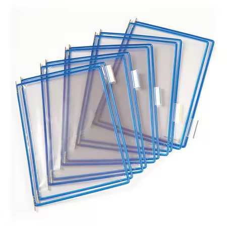 TARIFOLD P010 Pivoting Pockets, Blue, PK10