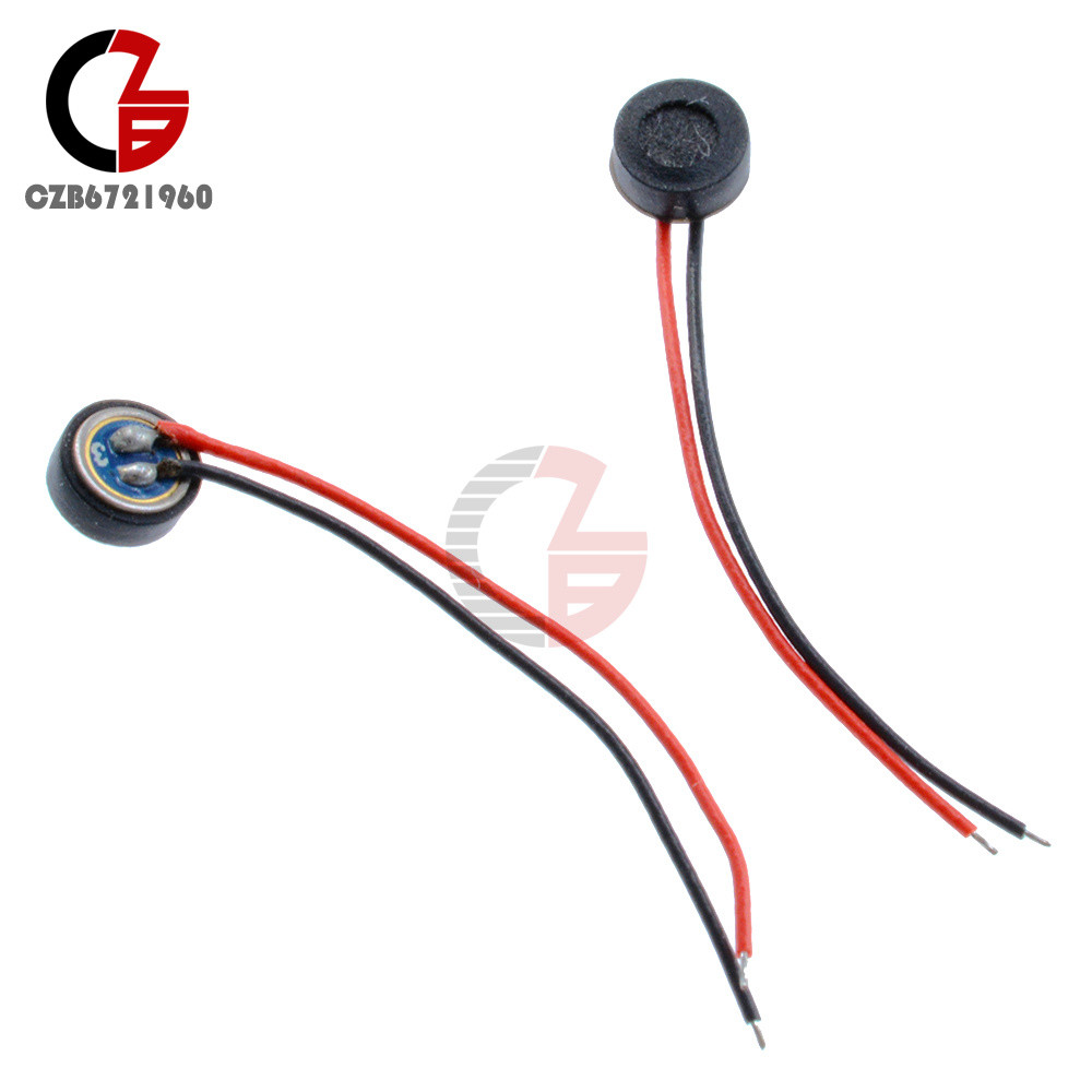 10PCS Electret 4*1.5mm Microphone MIC Capsule 2 Leads Condenser