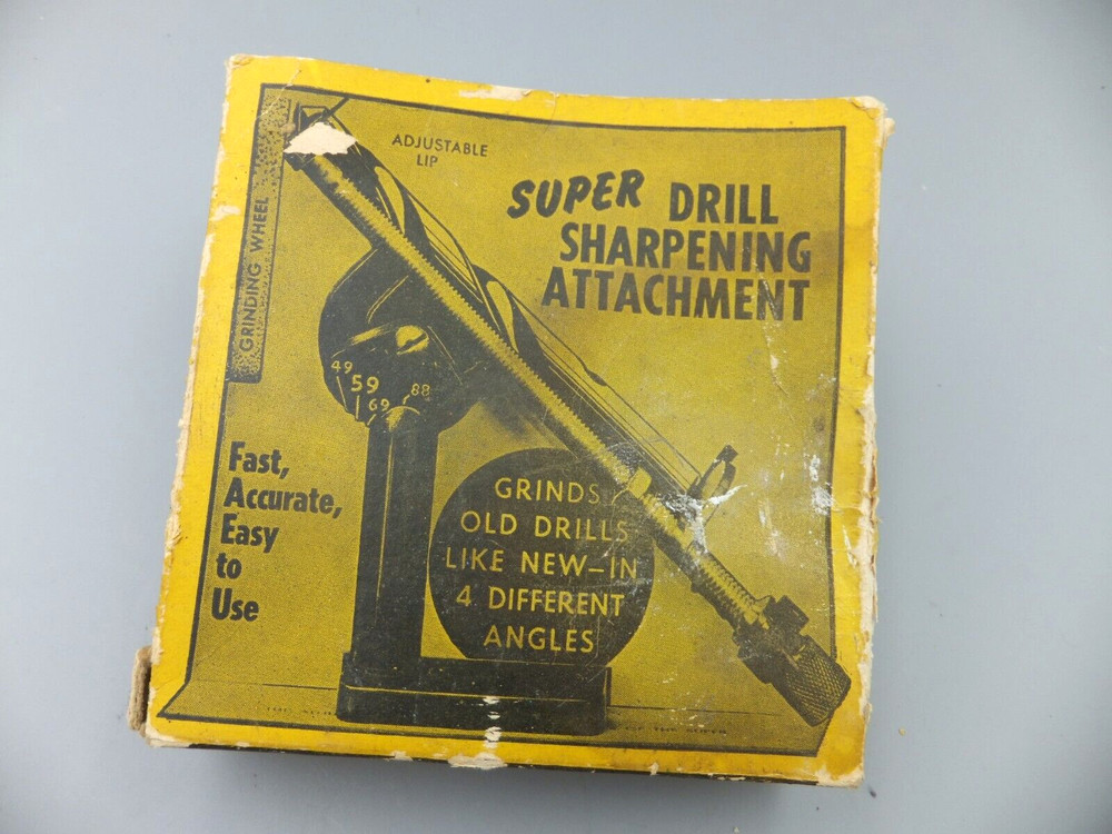vintage super drill sharping attachment