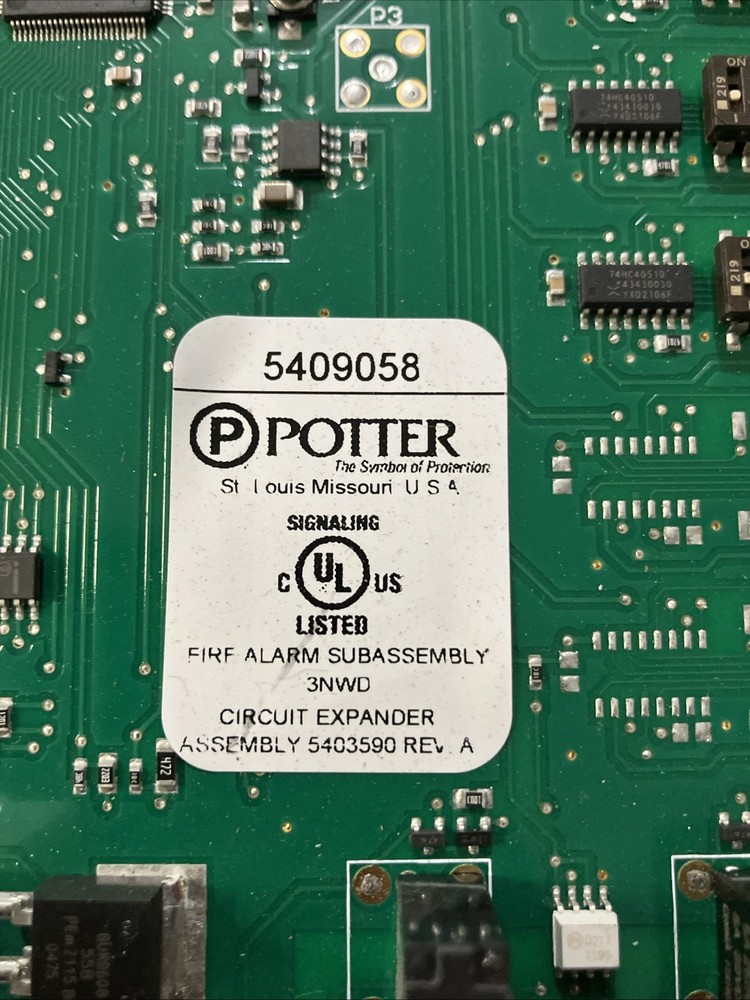 Potter Fire Alarm System Control Board
