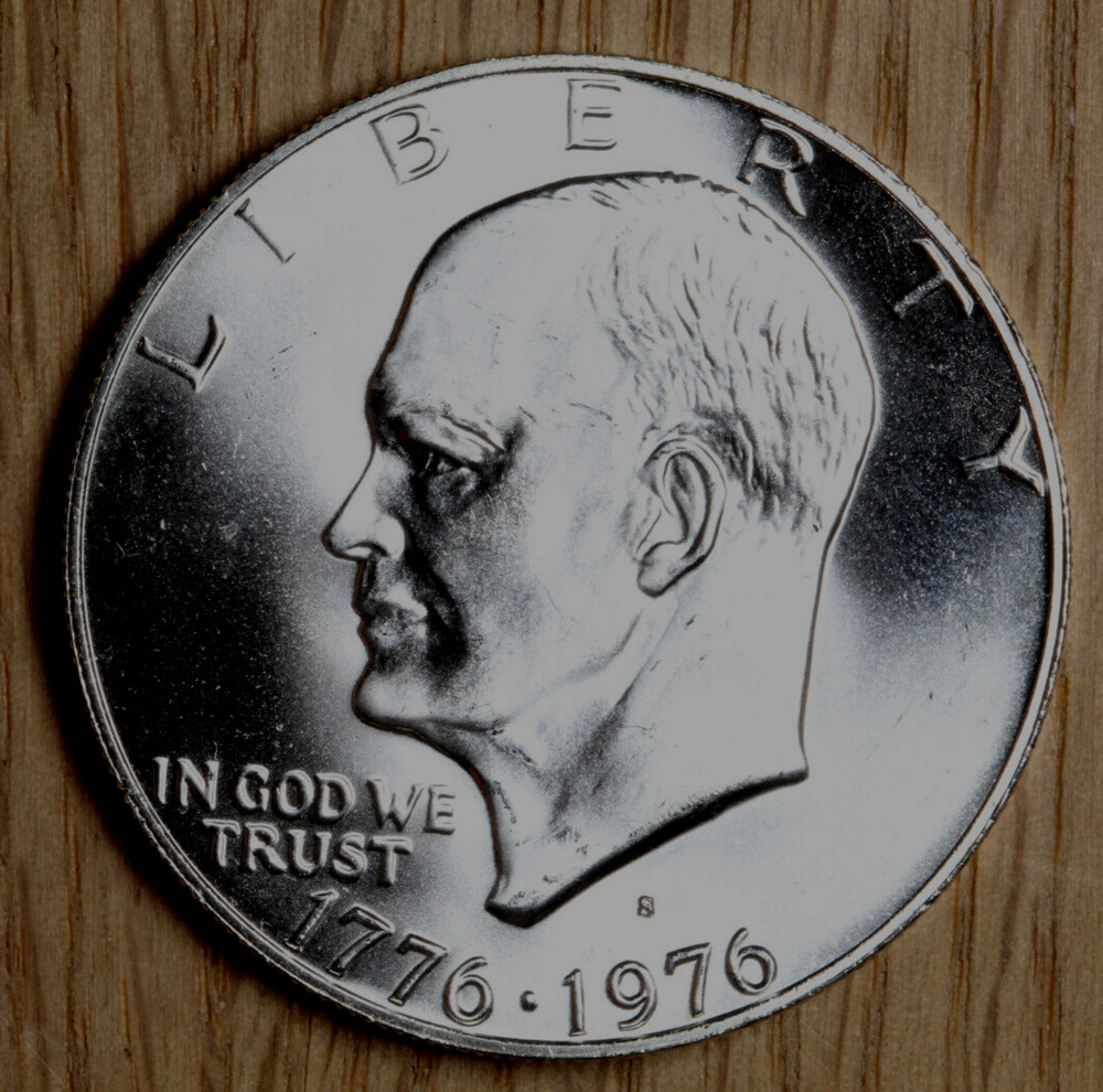 1976 S Silver Eisenhower Ike $1 Dollar Bicentennial - 40% Silver - Uncirculated
