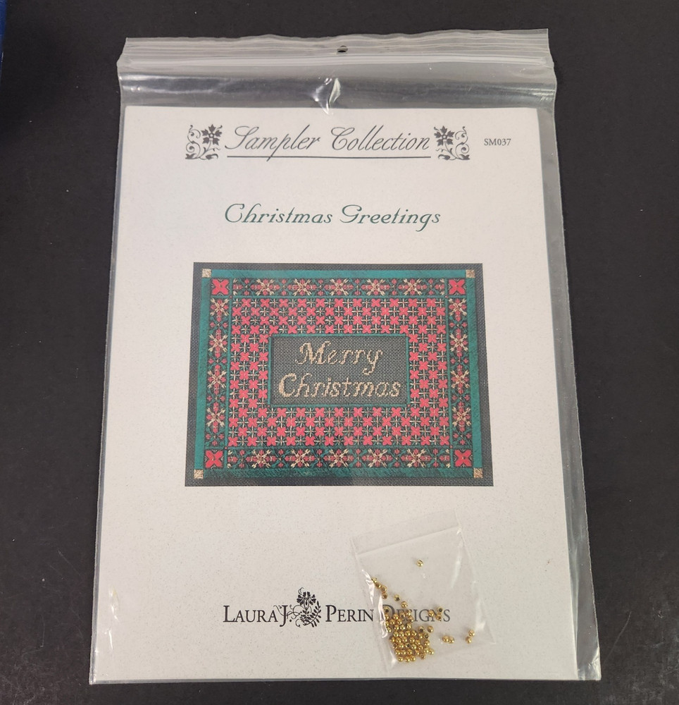 Laura J Perin Sampler Collection Christmas Greetings Needlepoint Pattern Chart