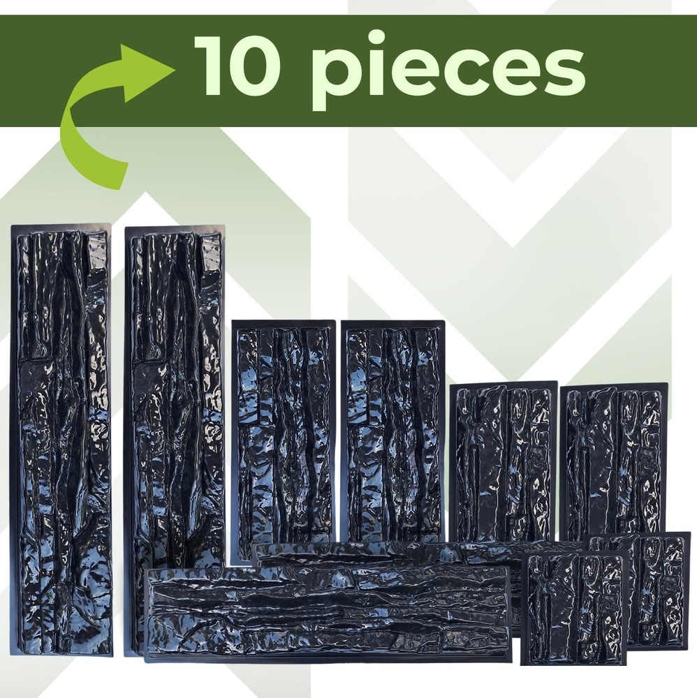 10 pcs ABS Flagstone Cement Mold 2mm Plastic