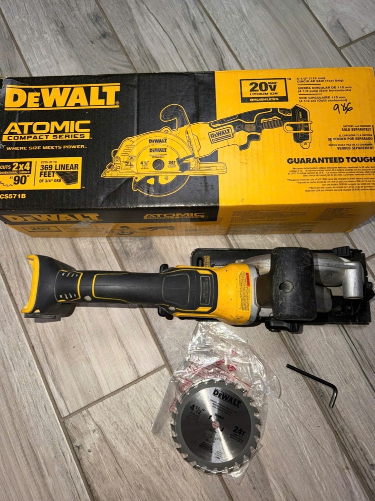 DEWALT DCS571 20V MAX 4 1/2 in. Compact Circular Saw (Tool Only)