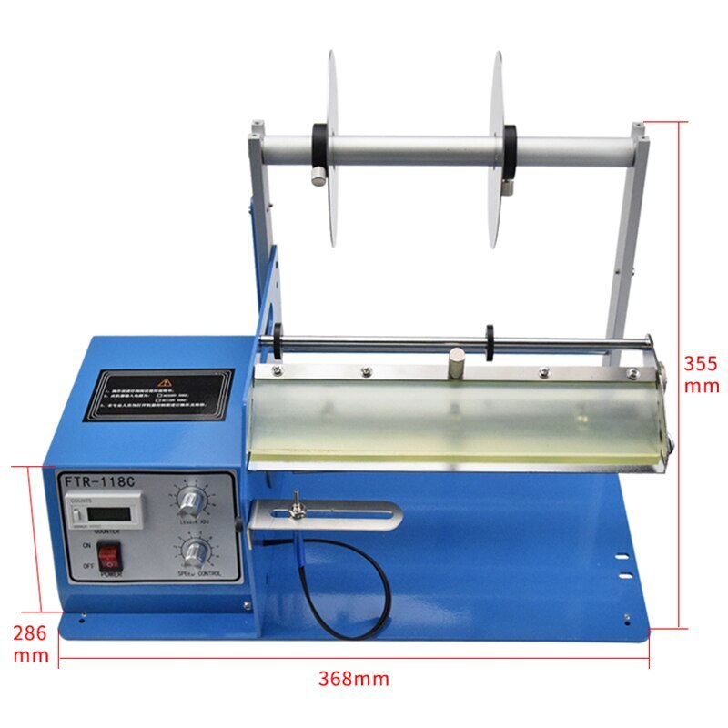 Electric Fibre Optical Sensor Transparent Label Stripping Dispenser Machine