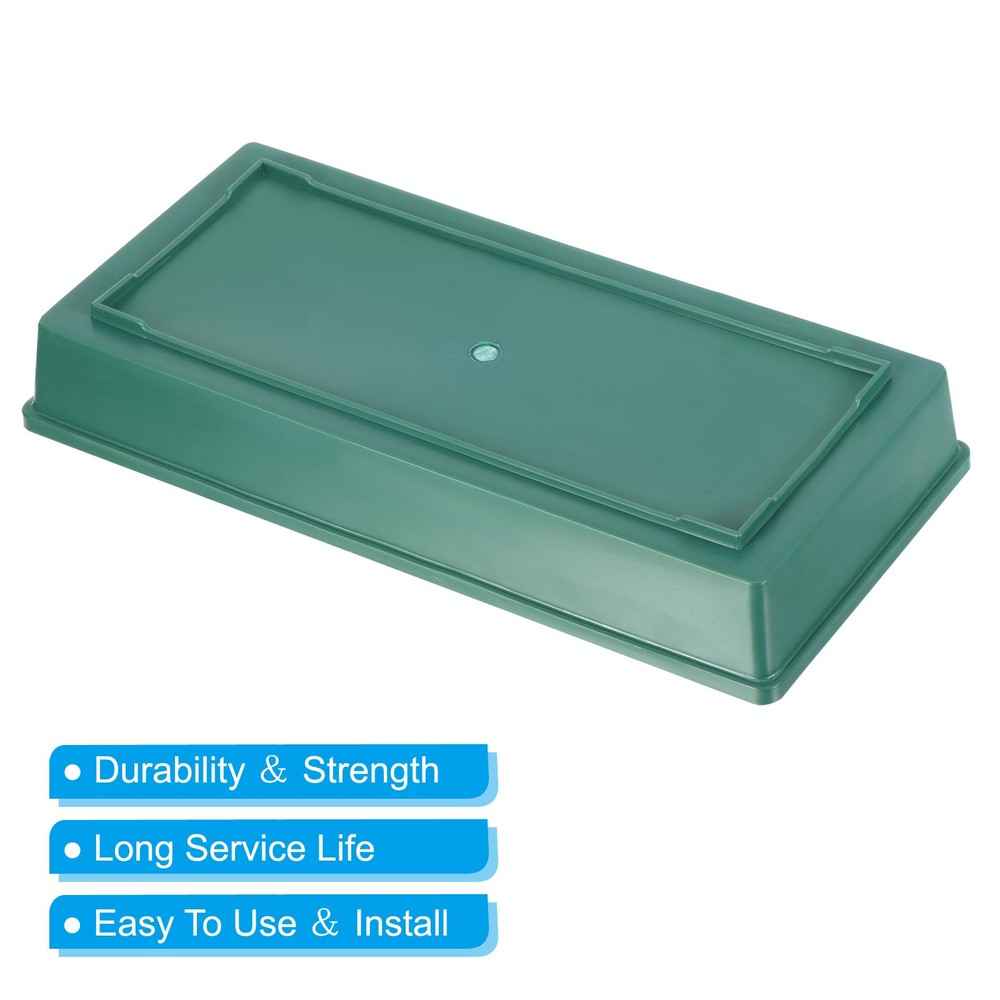 Plastic Design Bowl 11" Flower Composition Base Green