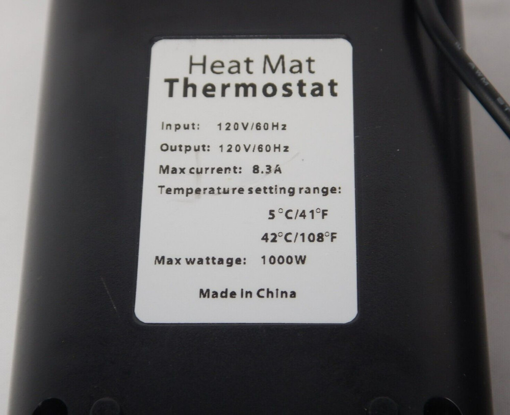 1000W Reptile Temperature Controller Quick Respond Digital Heat Mat Thermostat