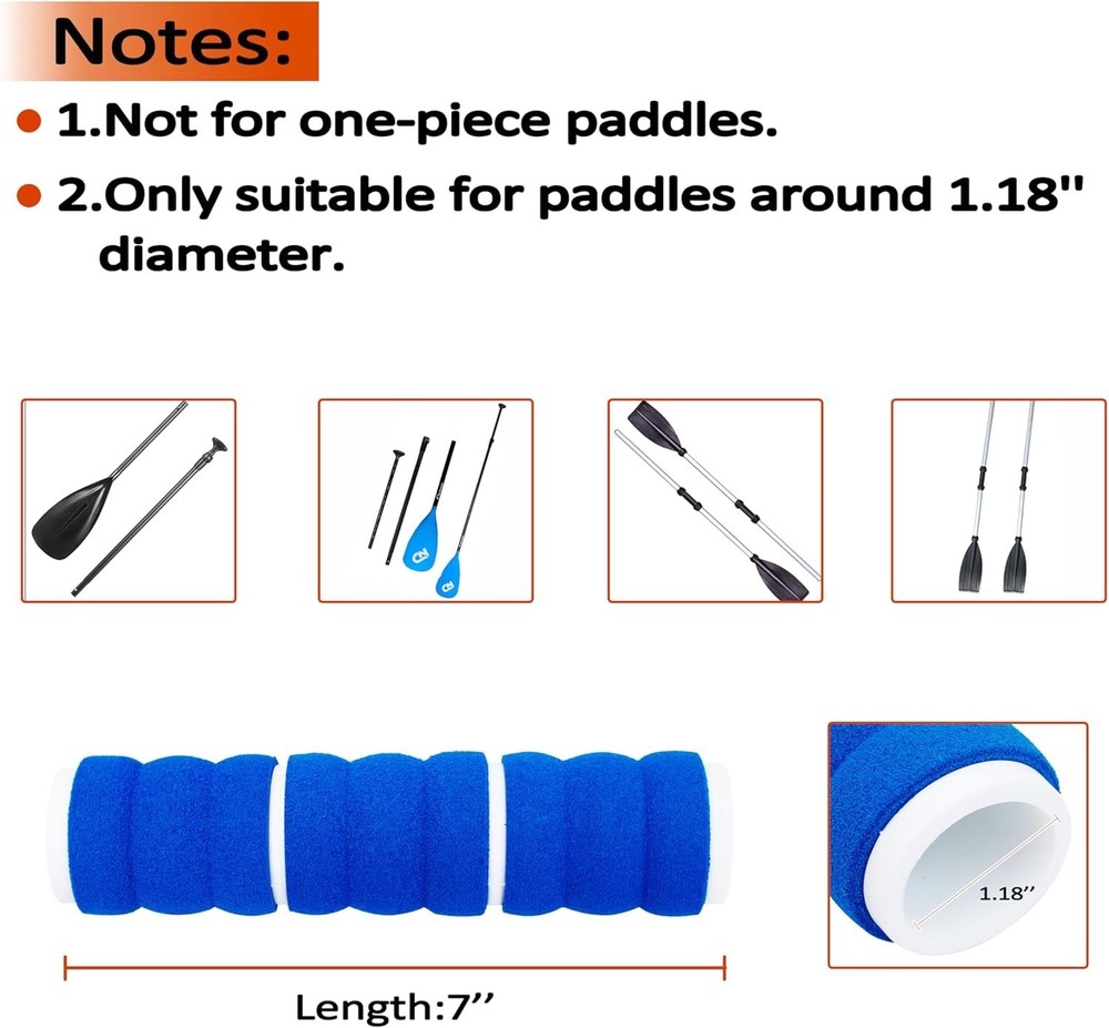 BLUE KAYAK PADDLE GRIPS #12