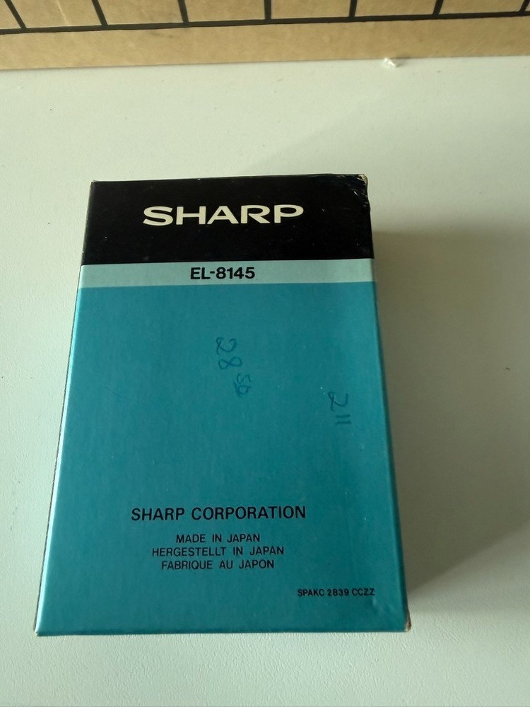 Sharp EL-8145 Electronic Credit Card Calculator w/ Case