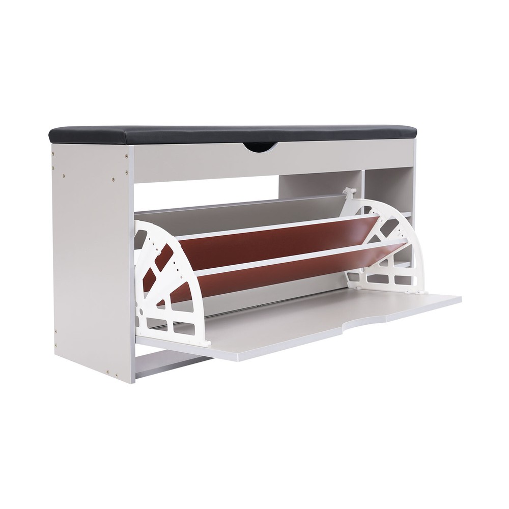 Shoe Organizer for Entryway Rectangle Shoe Storage Stool Shoe Stool for Entryway