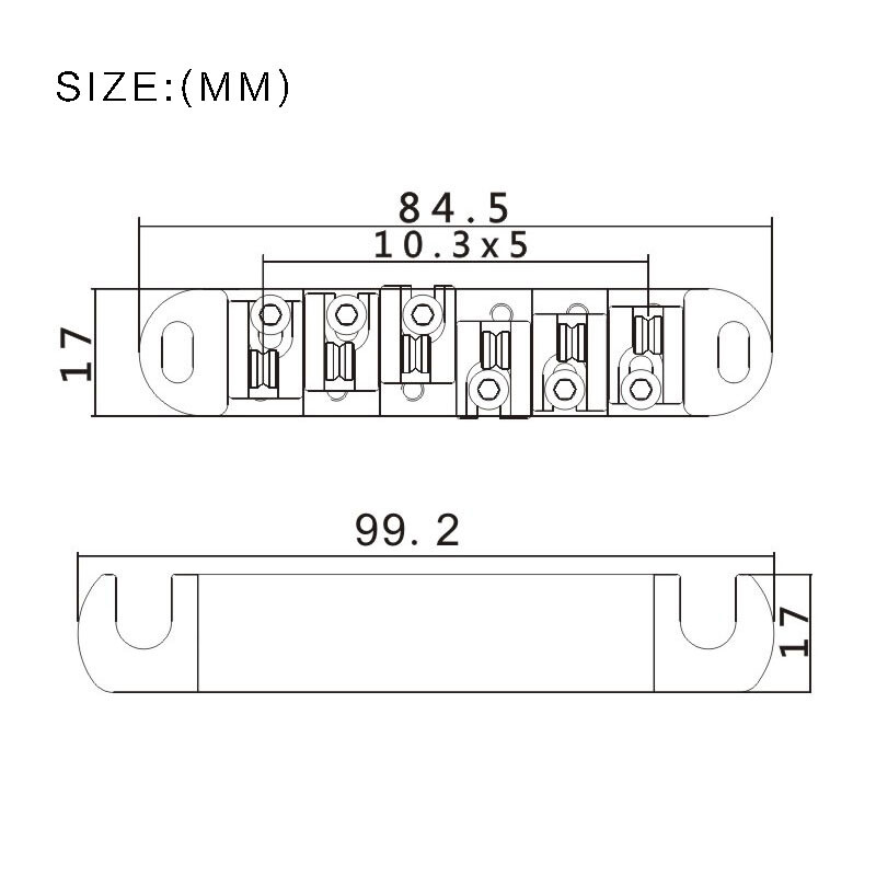 Roller Saddle Bridge Tailpiece Studs Tune-O-Matic Compatible for Les Paul LP SG