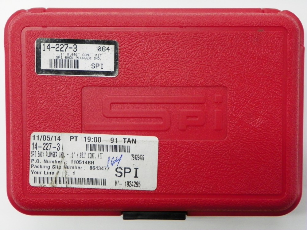 SPI, #14-227-3, BACK PLUNGER DIAL INDICATOR SET L020