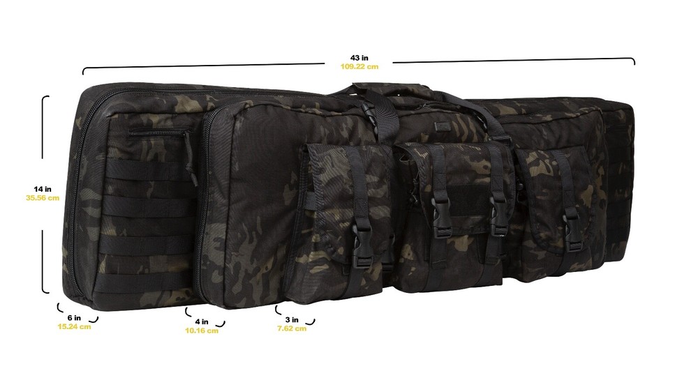 SK7 RIFLE CASE MAYHEM 42" MULTICAM BLACK