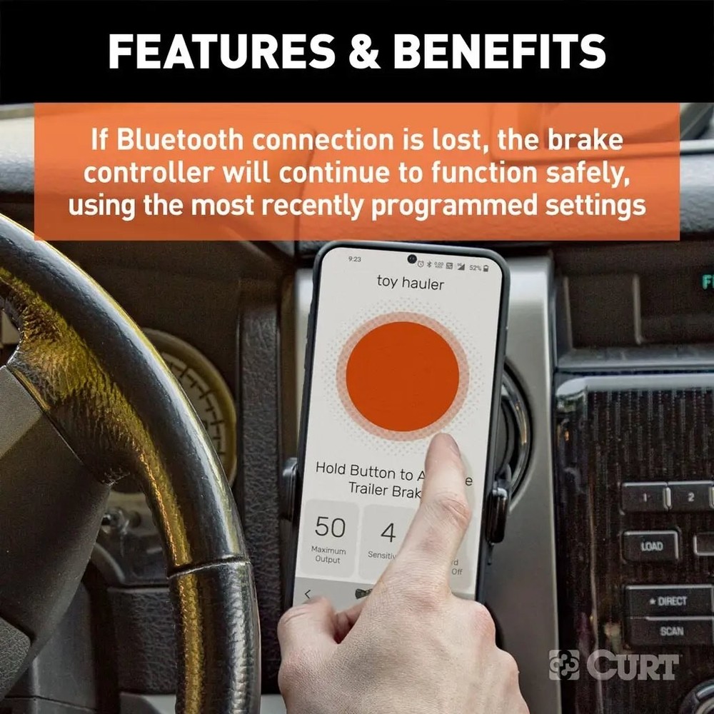 CURT 51180 Echo Mobile Tri-Axis Inertia Brake Control