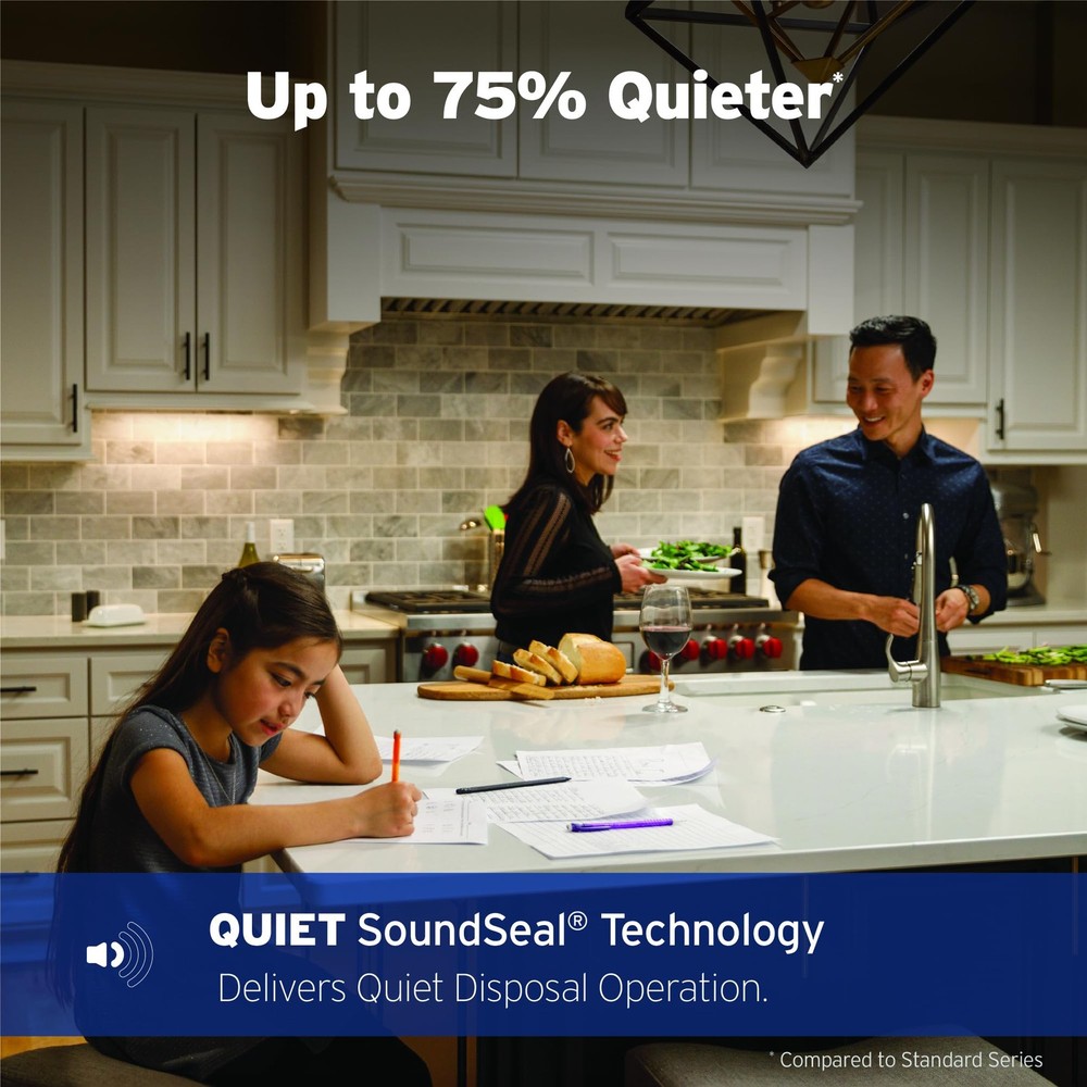 InSinkErator Evolution Cover Control 3/4 HP Garbage Disposa