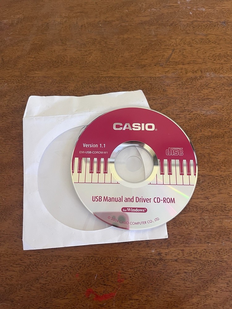 Casio USB Manual And Driver CD-ROM Version 1.1