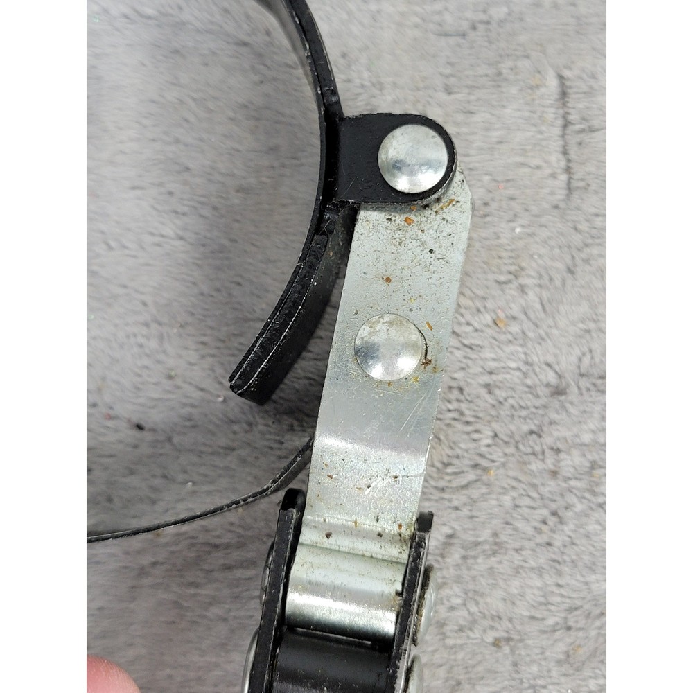 FRAM Oil Filter Wrench Strap Tool Adjustable Metal Handle Red