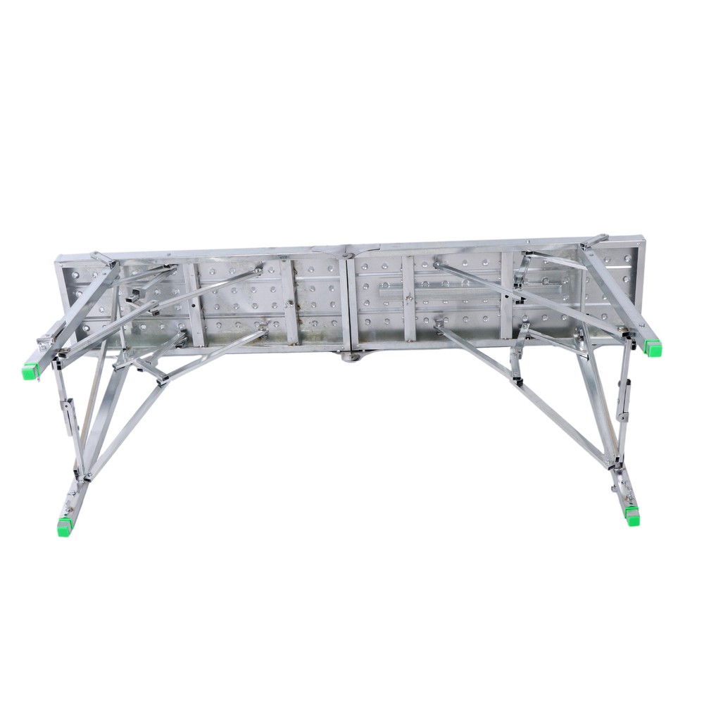 LABLT 1.6m Scaffolding, Adjustable Work Platform Scaffold Tower Ladder Stool