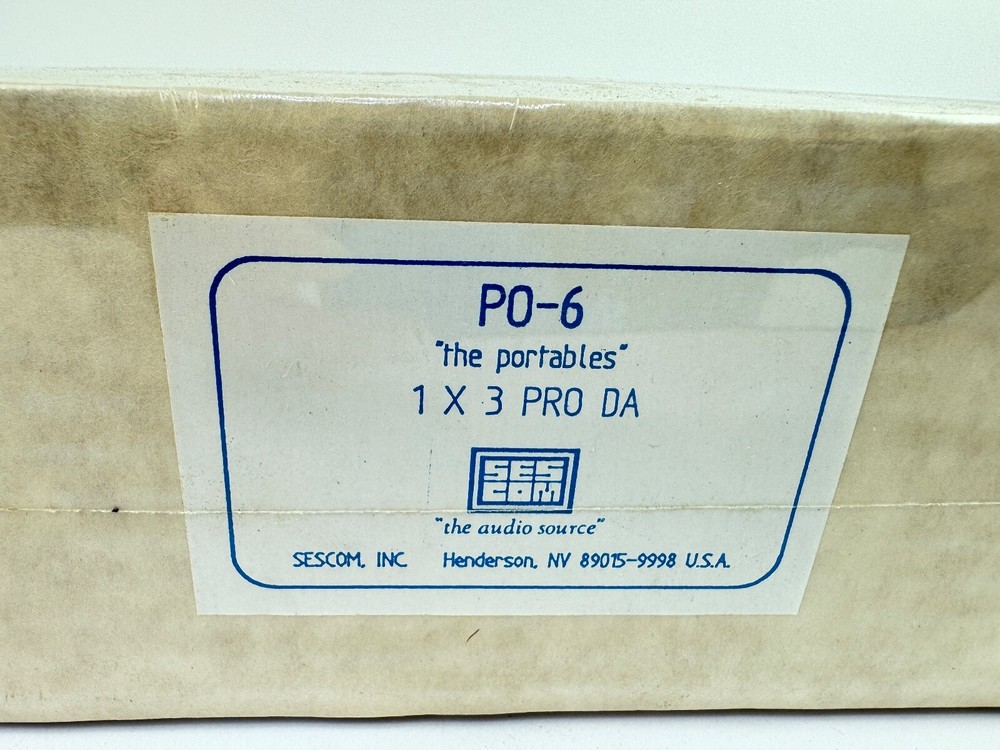 Sescom PO-6 "the portables" 1x3 PRO DA