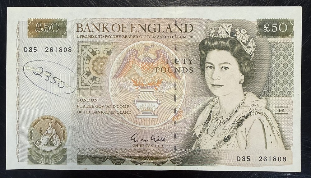 Old Fifty £50 Pound Note Excellent Condition