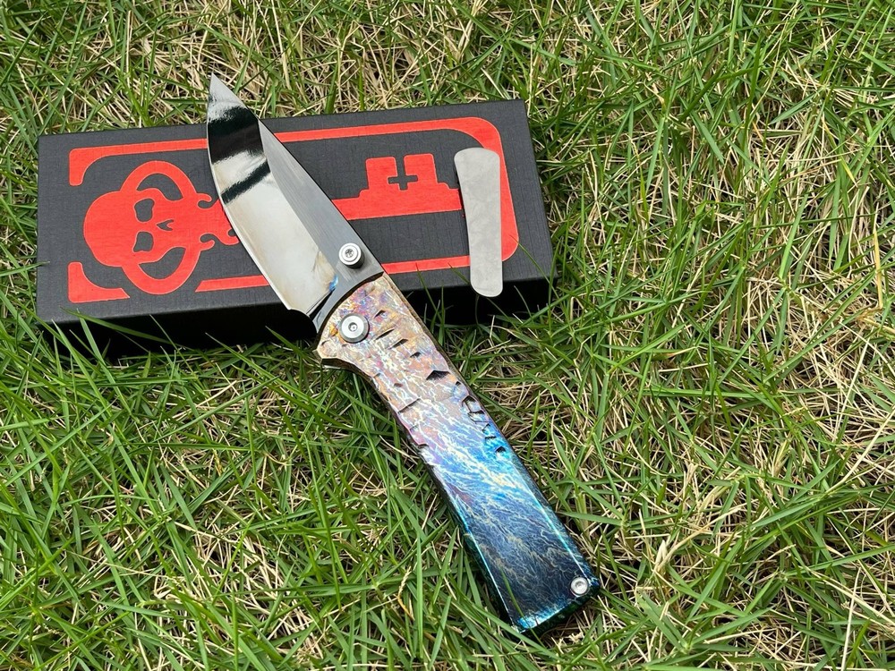 7'' New Folding Tools M390 Blade TC4 T4C Handle Camping Tools VTF95B