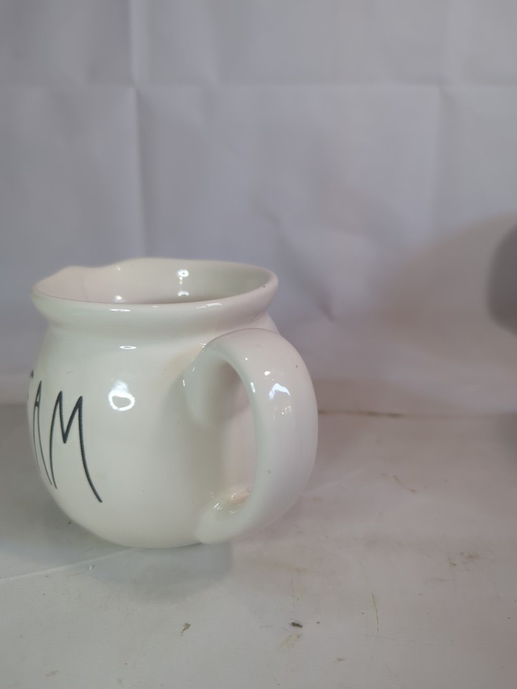 Rae Dunn Artisan Ceramic Cream Pitcher 3.75" Tall