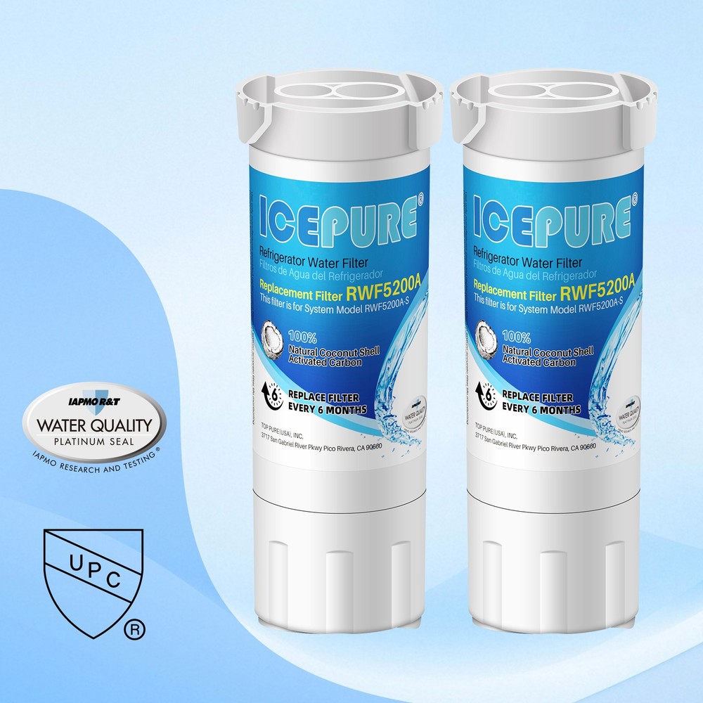 ICEPURE Compatible With GE® XWF GFE24J,PSE25K, GYE18J,PSS28K Water Filter 2 PACK