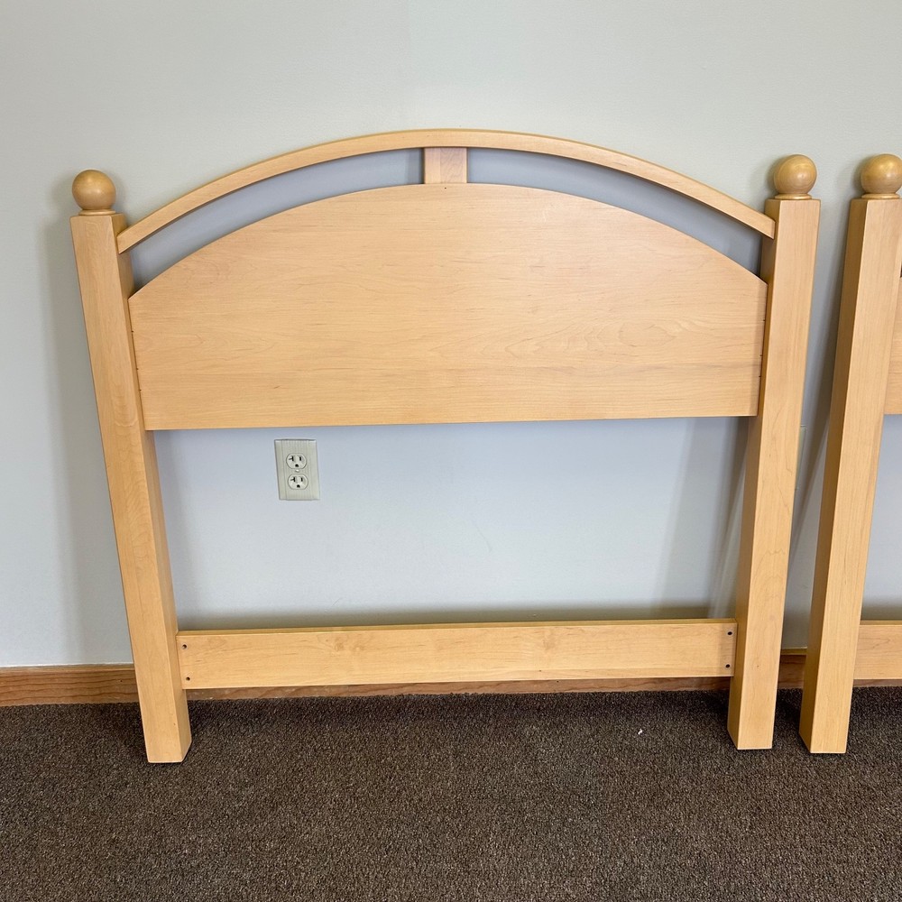 Ethan Allen American Dimensions Solid Maple Twin Size Headboards (Pair)