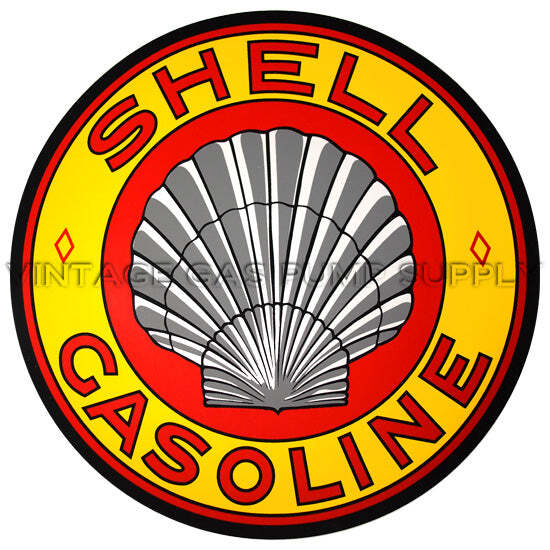 Shell Roxana (Yellow) 12" Vinyl Decal (DC414)