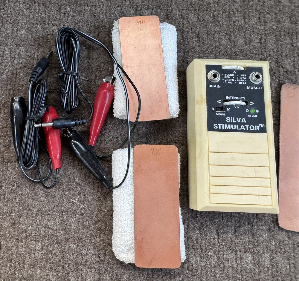 Silva Method Stimulator Mind Control Device Jose Silva Psychorientology Plates