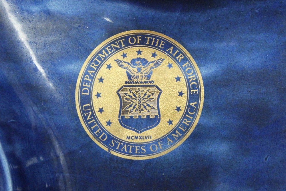 USAF 81st TFW Custom Ceramic Tray 1969 . FLU3368
