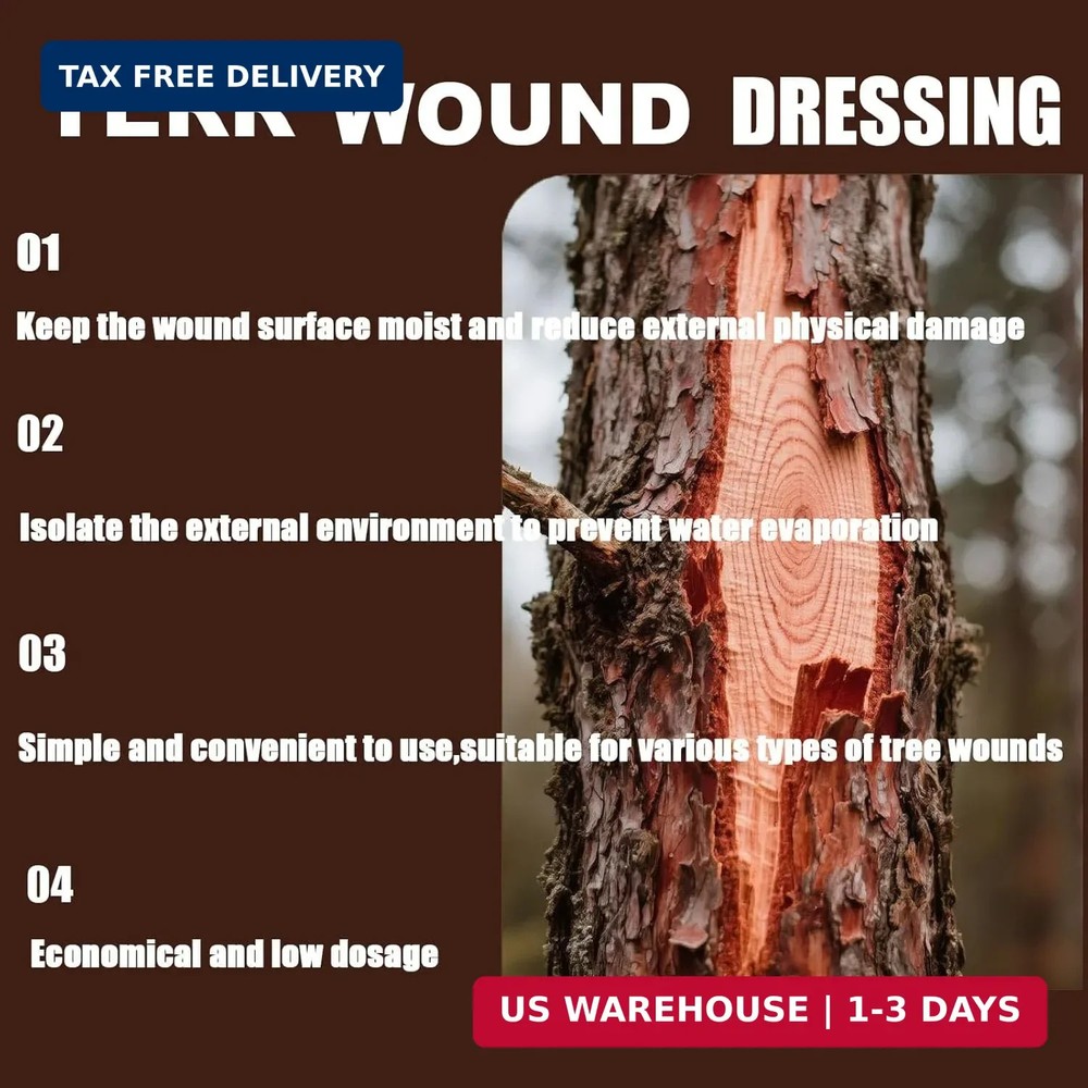 Tree Wound Pruning Sealer,Tree Wound Dressing with Brush, Bonsai Cut Paste, Tree