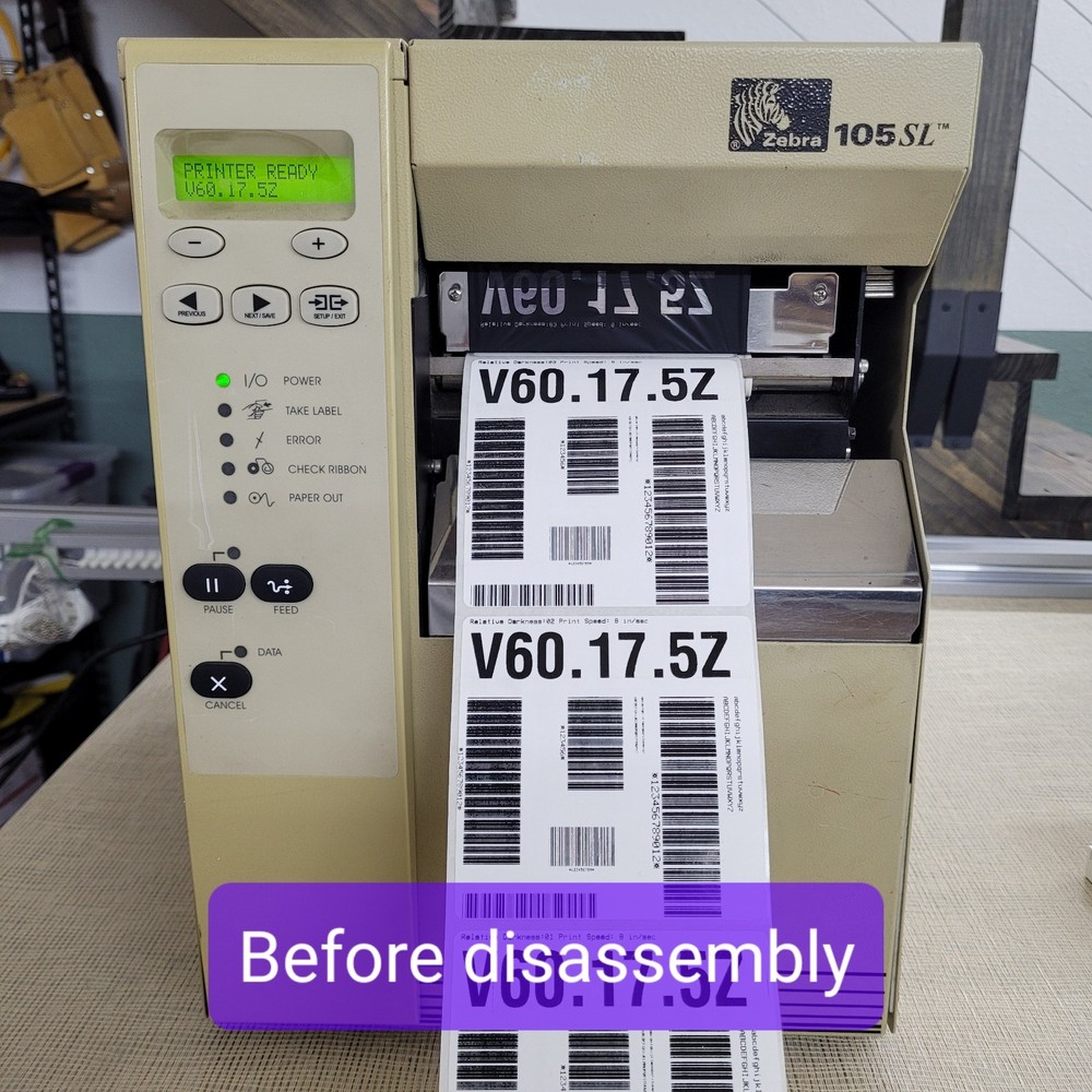 Zebra 105SL 34227 LCD Display Screen Module Part TESTED