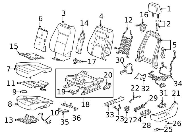 Genuine GM Headrest 84915127