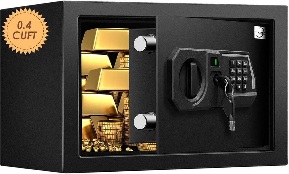 Tenamic Small Safe Box 0.4 Cuft Digital Lock