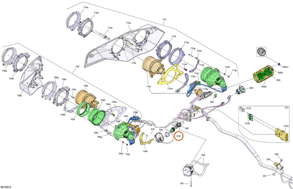 CAN-AM 710005232 - RFID Programmable D.E.S.S. Key (Green)