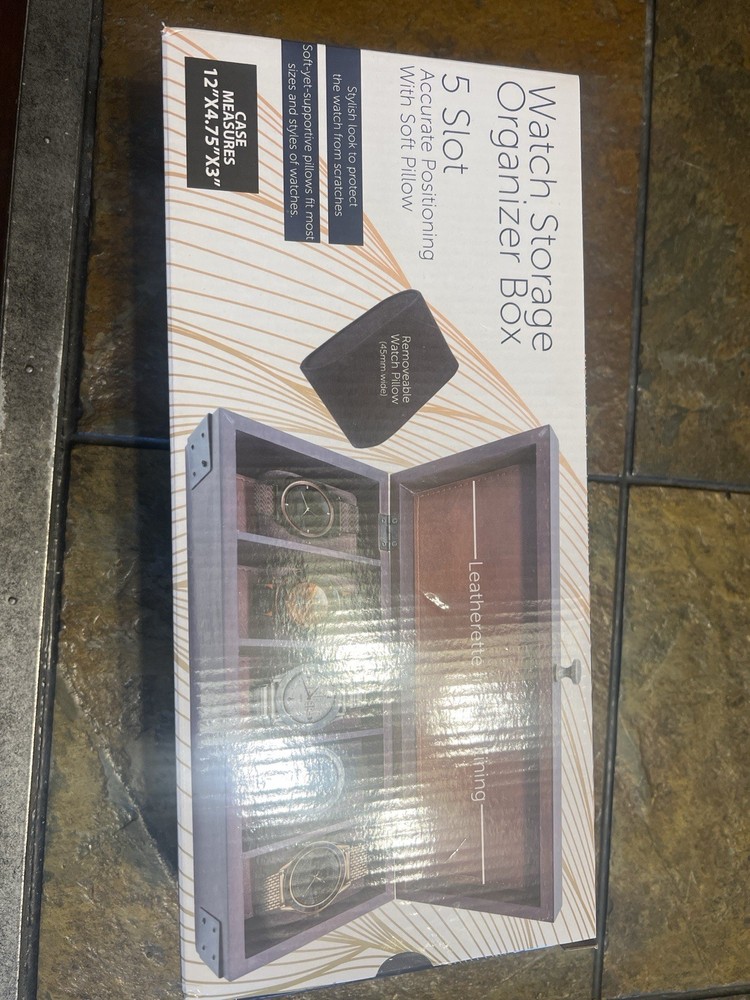 Watch storage organizer box – 5 slot