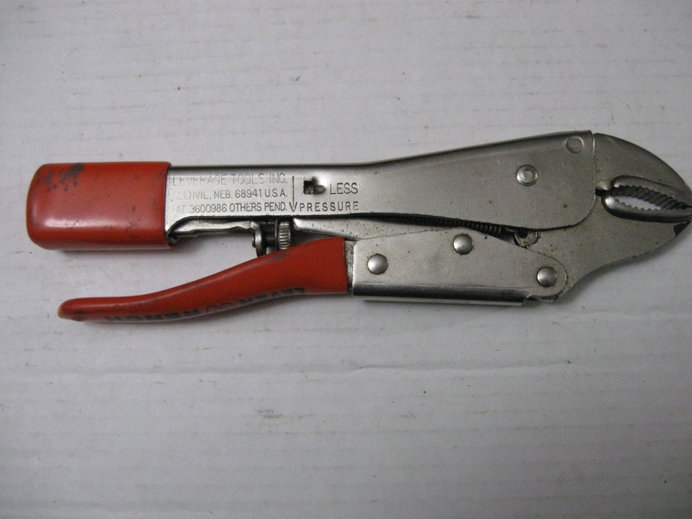 LeverWrench Leverage Tools Locking Adjustable Locking Pliers Model #10