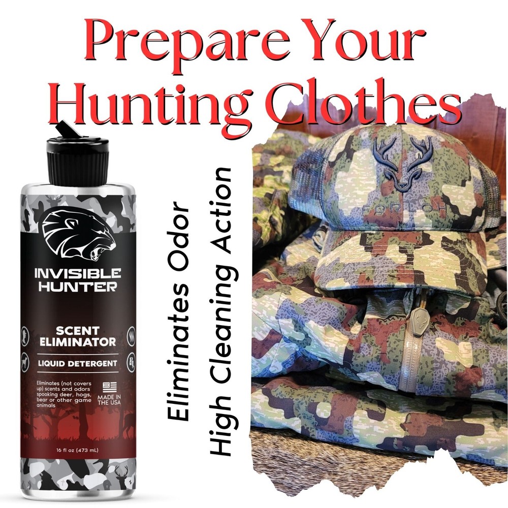 Invisible Hunter Scent Elimination Laundry Detergent, 16oz