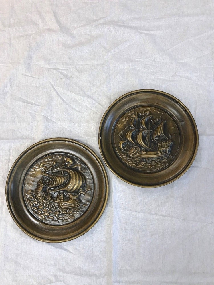 2 10" Nautical plate marked Made in England PPS