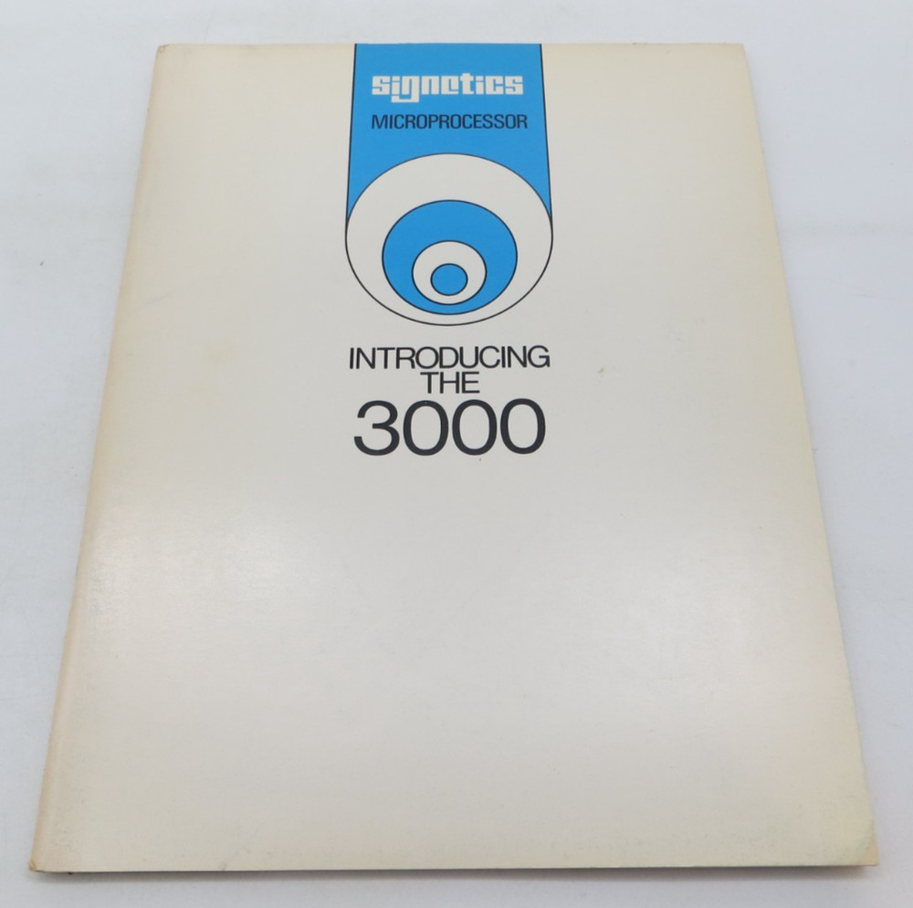 Signetics Microprocessor Introducing The 3000 1975 Databook Tech Manual vintage