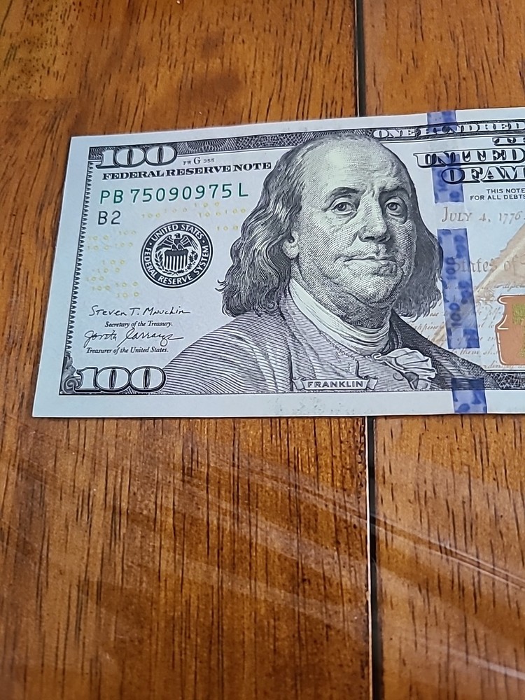 2017-A $ 100 Bill Radar PB 75090975 L