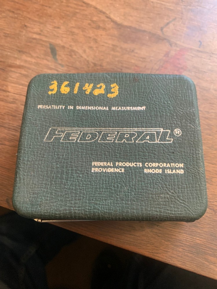 Federal Testmaster T-2 .0001" Dial Test Indicator Set T2, Working, Tested