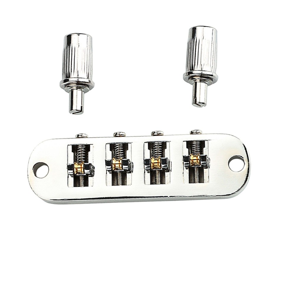Roller Saddle Bridge Replacement Lightweight 4 String Guitar Bridge For Bass